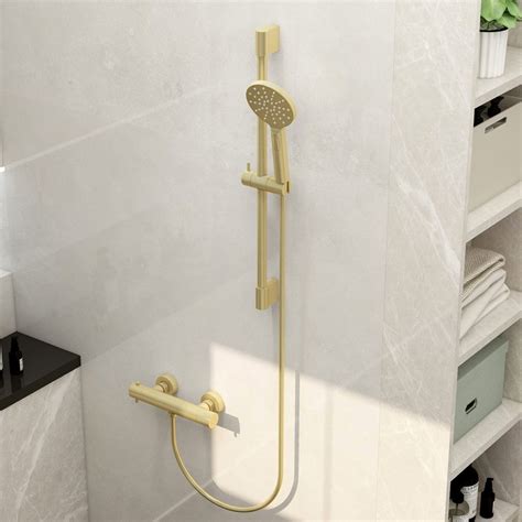 Ravine Cool Touch Easy Fix Thermostatic Shower Set With Slide Rail