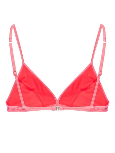 Diesel Marisol Triangle Bikini Top Pink Farfetch