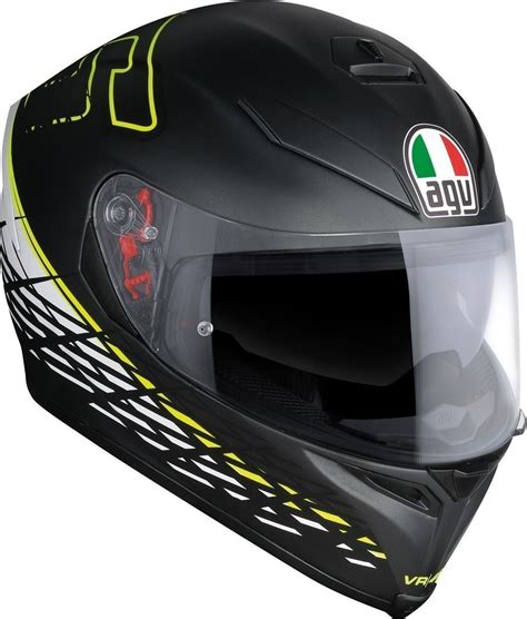 Agv K S Thorn Matt Black White Yellow Full Face