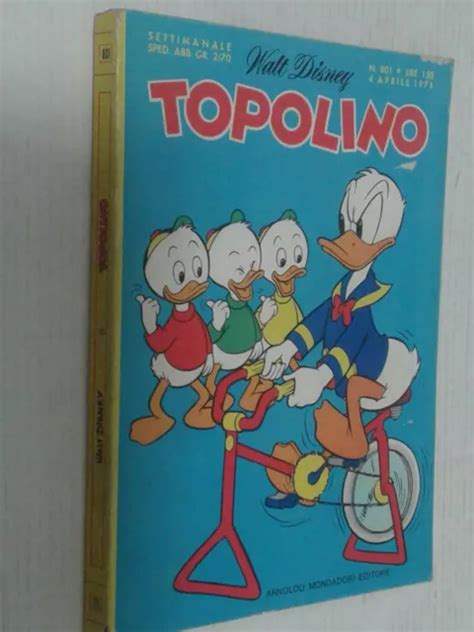 WALT DISNEY TOPOLINO LIBRETTO N 801 C ORIGINALE DEL 1971 EDIZIONI