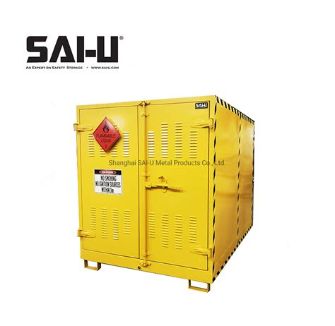 Sai U Outdoor Oil Drum Storage Cabinet For Flammable Drum Cabinet