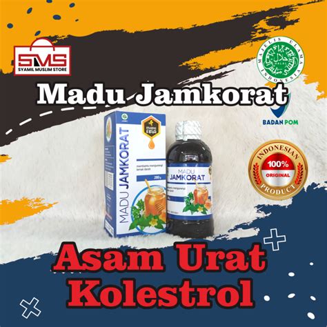 Madu Jamkorat Obat Kolesterol Dan Asam Urat Lazada Indonesia