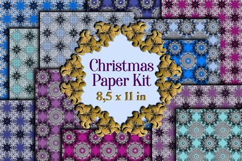 Blue Silver Christmas Digital Paper Graphic By Ilustrinna · Creative Fabrica