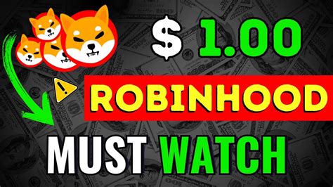 URGENT SHIBA INU ROCKETS TO 1 00 ROBINHOOD SHAKE THE CRYPTO WORLD