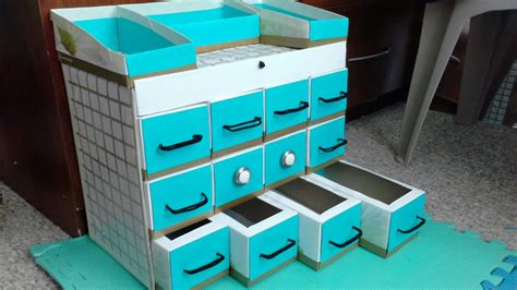 Como Hacer Organizador De Cart N Diy Organizer For Crafts Materials