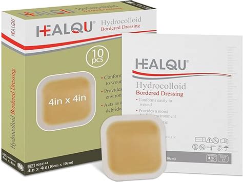 Healqu Hydrokolloid Wundverband X Cm Mit Rand Box Mit Gro En