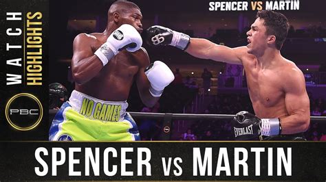 Spencer Vs Martin Highlights July 31 2021 Pbc On Fox Youtube