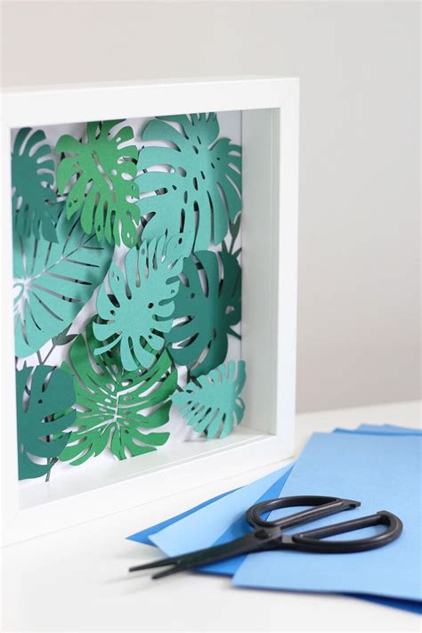 Easy Tropical Wall Art Diy Paper Crafts The Crafty Gentleman Blog Paper Cutout Art