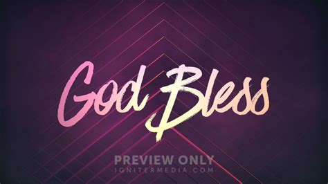 Pattern Fog God Bless Title Graphics Centerline New Media