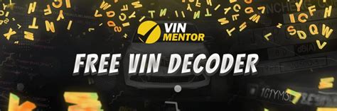 Free VIN Decoder - Decode Your VIN Online for Free