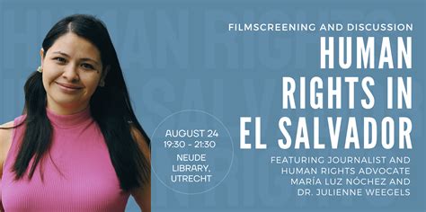 Filmscreening And Discussion Human Rights In El Salvador Featuring