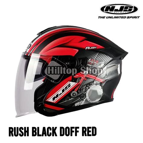 Jual Helm NJS Kairoz DV Rush Half Face Helmet Shopee Indonesia