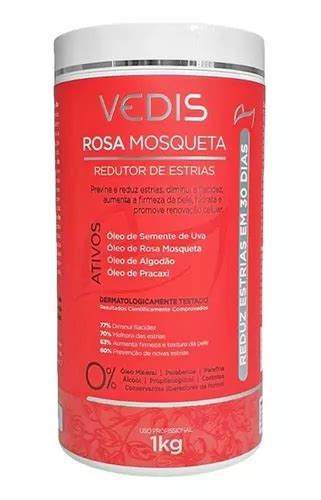 Creme Rosa Mosqueta Com Óleo De Semente De Uva Vedis 1kg Frete Grátis