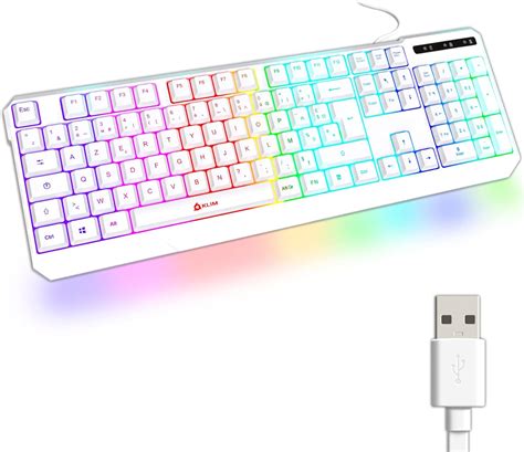 KLIM Chroma Clavier Gamer AZERTY FR Nouveauté 2023 Silencieux USB