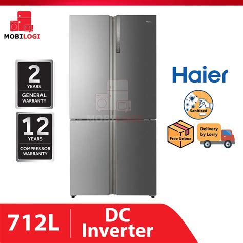 Haier L Door Inverter Refrigerator Peti Sejuk Htf Dm Lazada