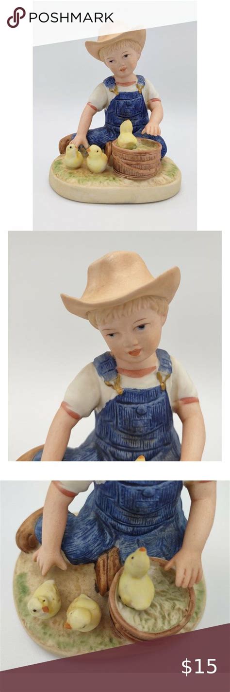 New Beginnings Denim Days Collection Vintage Homco Porcelain Figurine