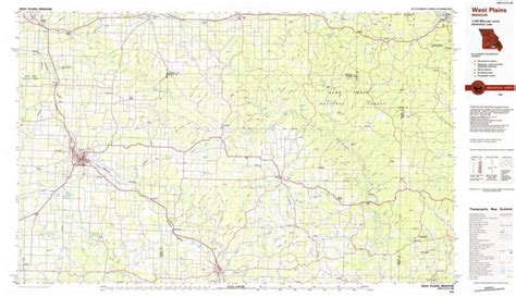 1984 West Plains, MO - Missouri - USGS Topographic Map - Historic Pictoric