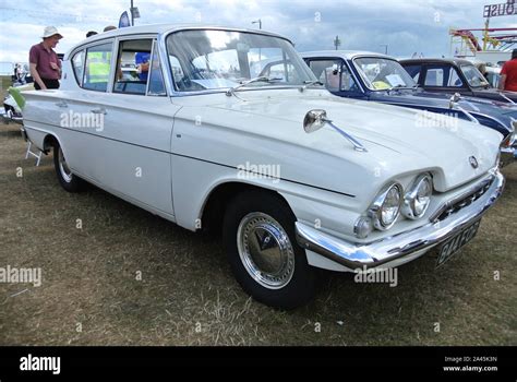 A 1962 Ford Consul Classic Car Parked Up On Display At The English