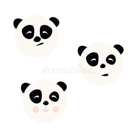 Bear Panda Vector Icon Vector Illustration Cute Fabulous Panda Bear