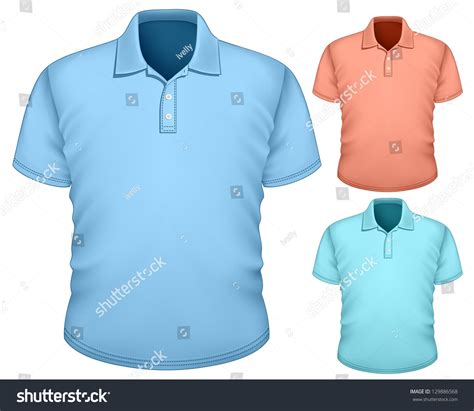 Vector Mens Poloshirt Design Template Front Stock Vector Royalty Free