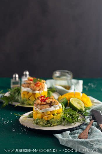 Garnelentürmchen Mit Avocado Mango And Mozzarella Geniale Vorspeise