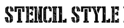 Stencil Style New Font Download Free Legionfonts