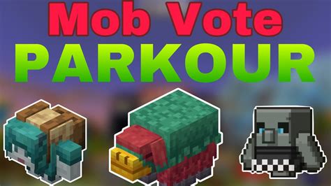 New Mob Vote Is Here All 3 Mobs Parkour Minecraft YouTube