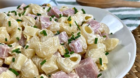 Ensalada De Pasta FrÍa Con Jamón Y Queso I Ensalada Fresquita Para El