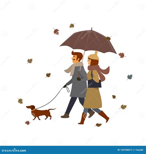 Autumn Walk Stock Illustrations 9392 Autumn Walk Stock Illustrations