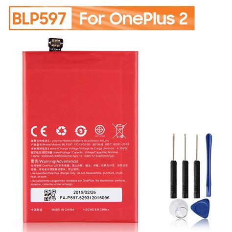 Replacement Phone Battery Blp597 For 1 2 Oneplus 2 Rechargable Battery