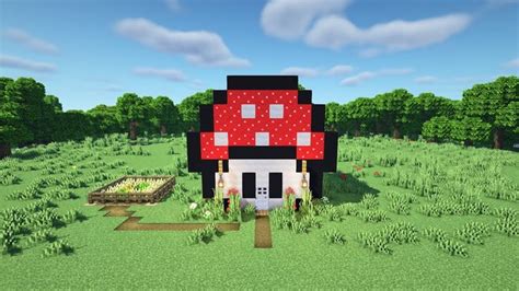 Minecraft How To Build A Mushroom House Minecraft Tutorial In 2022