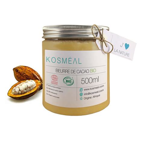 Beurre De Cacao Brut BIO 100 Pur Et Naturel KOSMÉAL