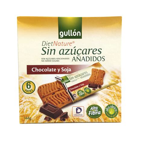 Galleta Chocolate y Soja DietNature sin azúcar 144g Gullon