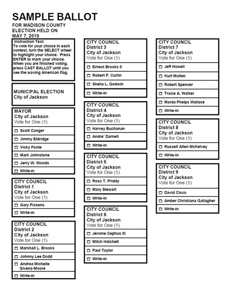 Ohio Democratic Ballot Myra Tallia