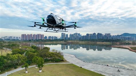 Ehangs Certified Eh S Pilotless Passenger Carrying Aerial Vehicles