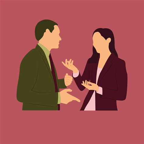 Two Business People Talking Each Other 4836259 Vector Art At Vecteezy
