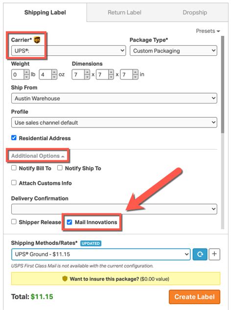 Ordoro How Do I Use Ups Mail Innovations Inside Ordoro