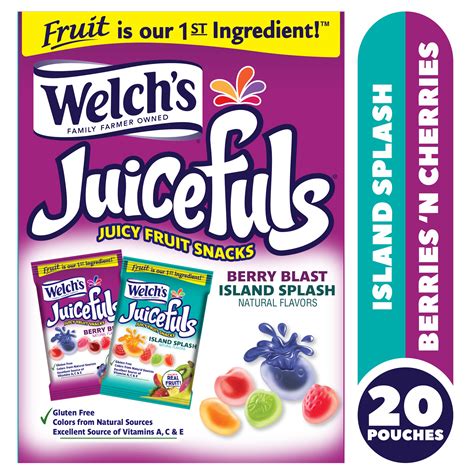 Welchs Fruit Snacks Juicefuls Mixed Fruit 1 Oz 20 Pack