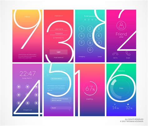 Soft gradient app backgrounds | Behance