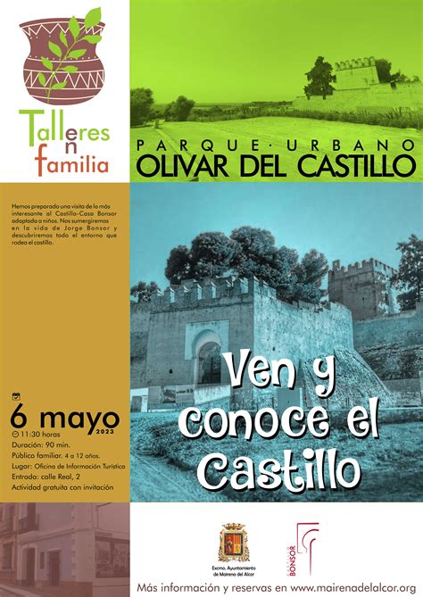 Abierta Inscripci N Al Taller En Familia Ven Y Conoce El Castillo