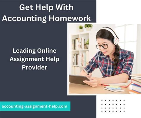 Get Help With Accounting Homework Accounting Assignment Help Online