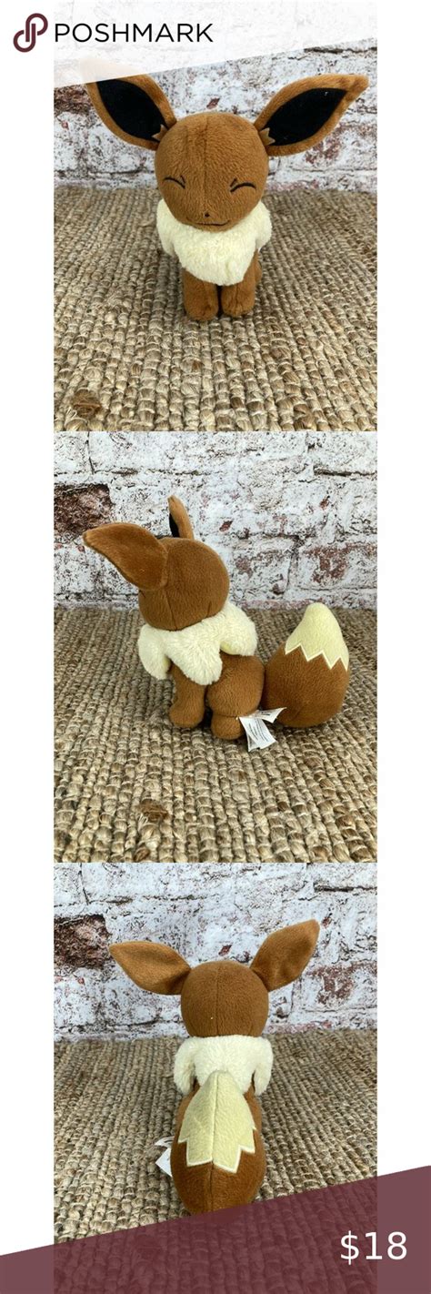 Nintendo Pokemon Eevee 8 Fox Plush Stuffed Animal Toy Tomy Official 2016