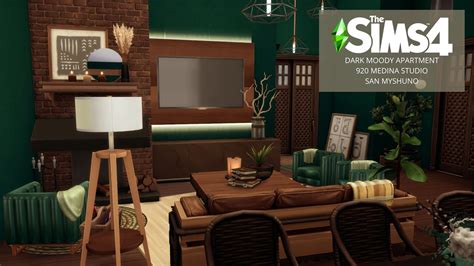 Dark Moody Apartment 920 Medina Studio San Myshuno The Sims 4