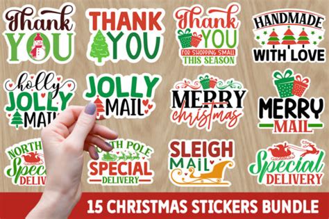 Christmas Stickers Bundle Gr Fico Por Designdealy Creative Fabrica