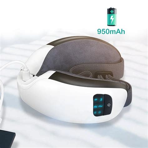 Electric Eye Massager With Heat Compression Rechargeable Wireless Eye Massager Mask With Air