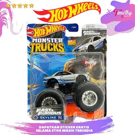 Jual Hot Wheels Monster Trucks Nissan Skyline R34 Fast Furious Shopee Indonesia
