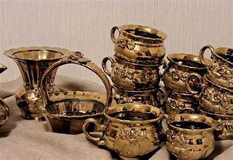 Чайный сервиз золотой | Festima.Ru – частные объявления
