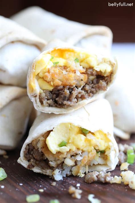 Make Ahead Freezer Breakfast Burritos Belly Full Hot Sex Picture