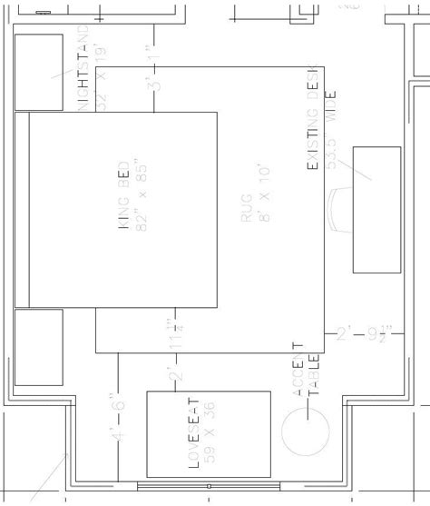 Bedroom 5 Furniture Layout | Furniture layout, Design, Layout