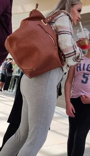 Blonde Chav Teen In See Thru Leggings And Pink Thong Spandex